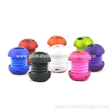 Hot-selling Portable Mini Bluetooth Hamburger Speakers with SIRI Mic with 3.5mm Audio Cable